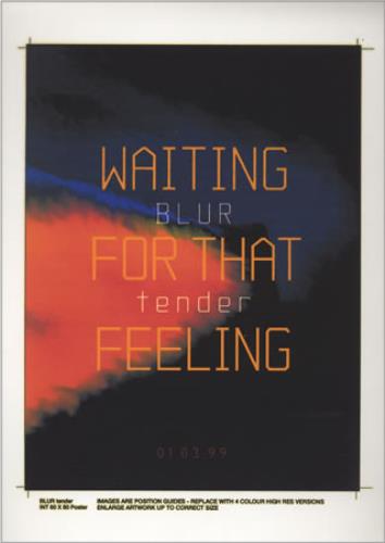 Blur Tender artwork UK BLRARTE402197