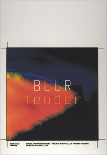 Blur Tender artwork UK BLRARTE402197