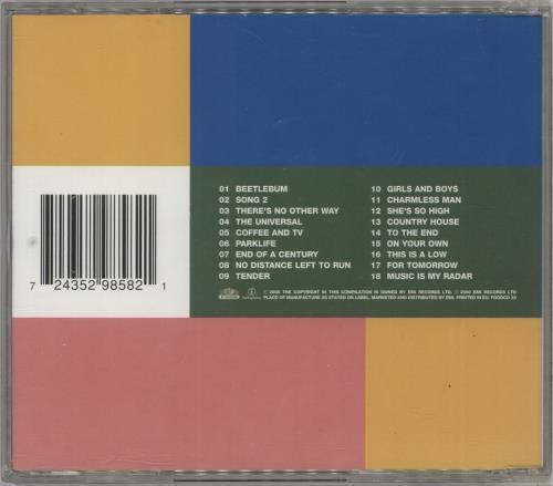 Blur The Best Of Blur CD album (CDLP) UK BLRCDTH167695
