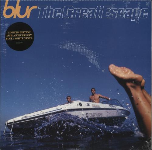 Blur The Great Escape - Blue & White Split Vinyl - Sealed 2-LP vinyl record set (Double LP Album) UK BLR2LTH870762