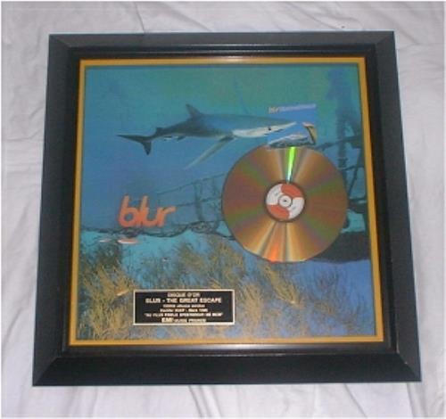 Blur The Great Escape award disc French BLRAWTH138952
