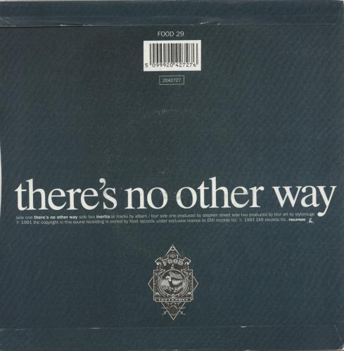 Blur There's No Other Way - silver injection label 7" vinyl single (7 inch record / 45) UK BLR07TH48921