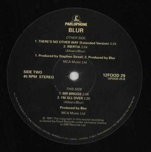 Blur There's No Other Way 12" vinyl single (12 inch record / Maxi-single) UK BLR12TH57236