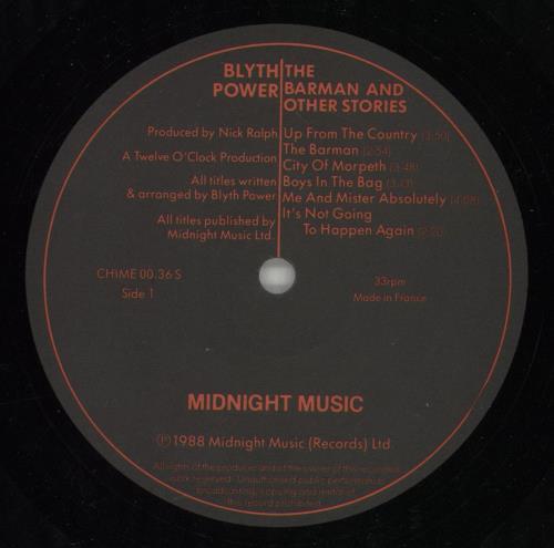 Blyth Power The Barman And Other Stories vinyl LP album (LP record) UK BQZLPTH573585