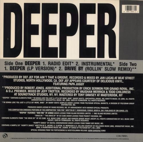 Bo$$ [Hip Hop] Deeper 12" vinyl single (12 inch record / Maxi-single) US 51A12DE853748