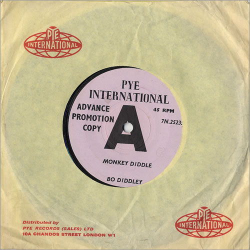 Bo Diddley Monkey Diddle - A Label 7" vinyl single (7 inch record / 45) UK BOD07MO480875