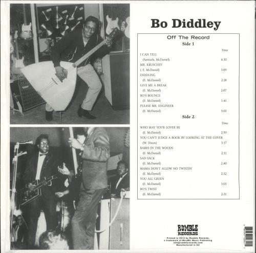 Bo Diddley Off The Record vinyl LP album (LP record) Italian BODLPOF727617