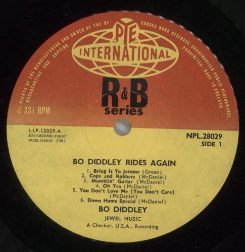 Bo Diddley Rides Again - EX vinyl LP album (LP record) UK BODLPRI886070