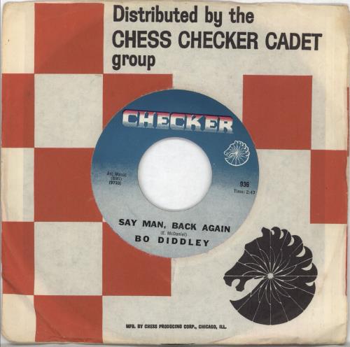 Bo Diddley Say Man, Back Again 7" vinyl single (7 inch record / 45) US BOD07SA720091