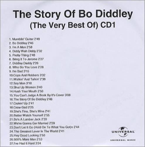 Bo Diddley The Story of Bo Diddley CD-R acetate UK BODCRTH354273