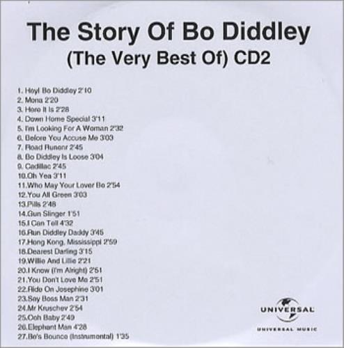 Bo Diddley The Story of Bo Diddley CD-R acetate UK BODCRTH354273
