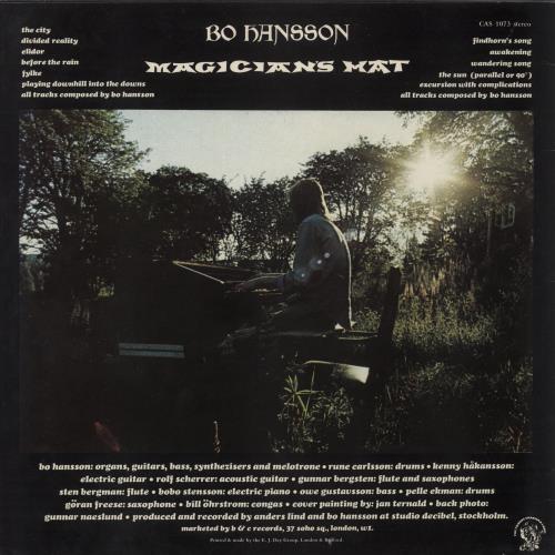 Bo Hansson Magician's Hat vinyl LP album (LP record) UK BOHLPMA147240