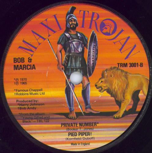 Bob & Marcia To Be Young Gifted And Black 7" vinyl single (7 inch record / 45) UK B+M07TO815482