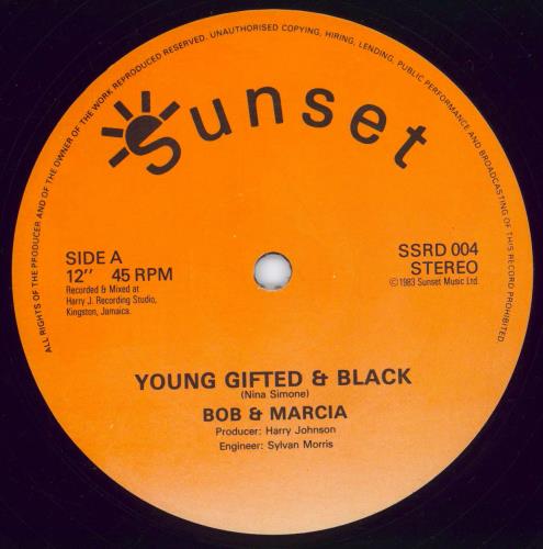 Bob & Marcia Young Gifted & Black 12" vinyl single (12 inch record / Maxi-single) UK B+M12YO779035
