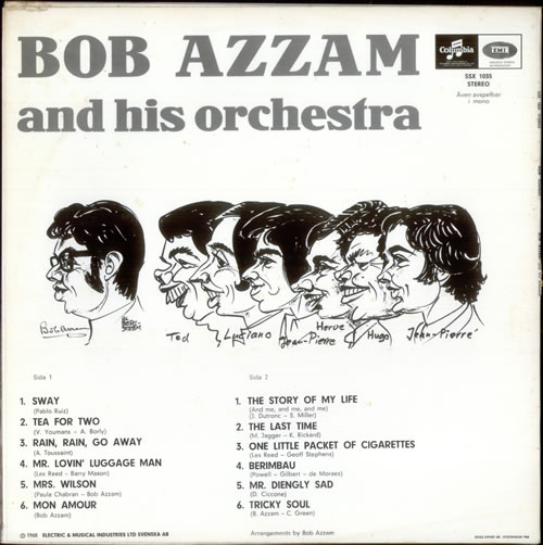 Bob Azzam New Sounds vinyl LP album (LP record) Swedish B7VLPNE525060
