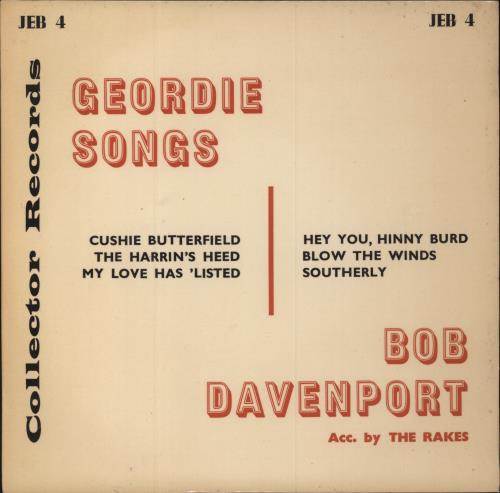 Bob Davenport Wor Geordie 7" vinyl single (7 inch record / 45) UK B9G07WO797537
