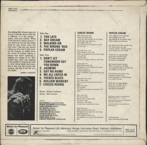 Bob Downes Deep Down Heavy vinyl LP album (LP record) UK BD0LPDE290913