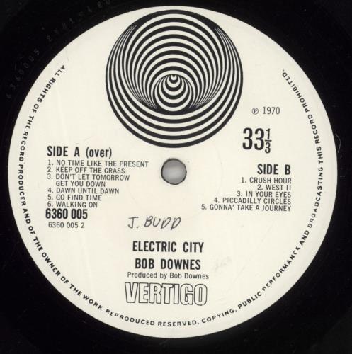 Bob Downes Electric City - WOC - WOL vinyl LP album (LP record) UK BD0LPEL878789