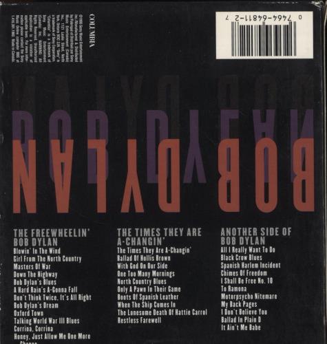 Bob Dylan 3 Classic Albums CD Album Box Set US DYLDXCL860040