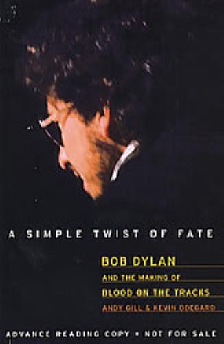 Bob Dylan A Simple Twist Of Fate - Promo Book book UK DYLBKAS280822