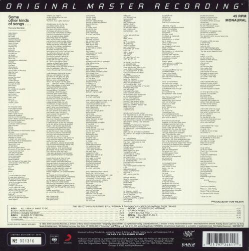 Bob Dylan Another Side Of Bob Dylan - 180gm 45rpm 2-LP vinyl record set (Double LP Album) US DYL2LAN814676