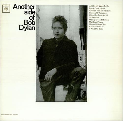 Bob Dylan Another Side Of Bob Dylan - 2nd vinyl LP album (LP record) US DYLLPAN86964