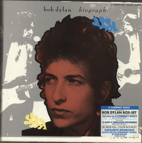 Bob Dylan Biograph - Hype Sticker CD Album Box Set Dutch DYLDXBI280063