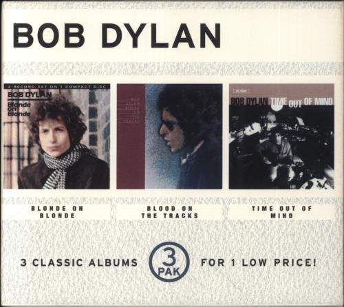 Bob Dylan Blonde On Blonde / Blood On The Tracks / Time Out Of Mind CD Album Box Set US DYLDXBL860235