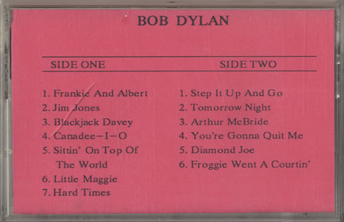 Bob Dylan Bob Dylan - Good As I Been To You cassette album US DYLCLBO520688