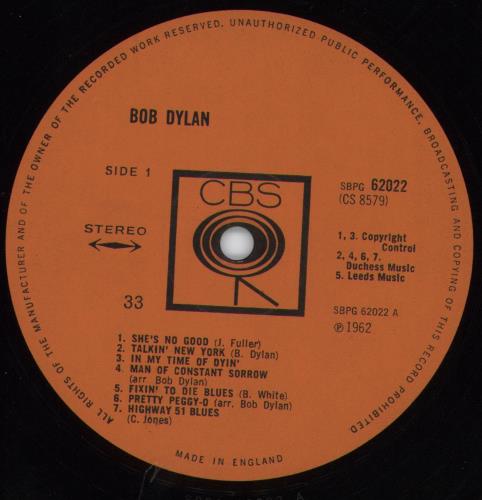 Bob Dylan Bob Dylan vinyl LP album (LP record) UK DYLLPBO796169