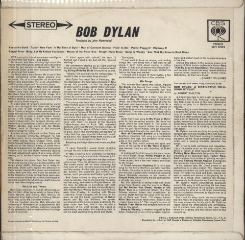 Bob Dylan Bob Dylan vinyl LP album (LP record) UK DYLLPBO796169