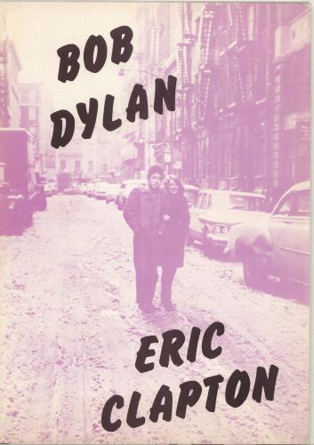 Bob Dylan Bob Dylan/Eric Clapton tour programme UK DYLTRBO229695