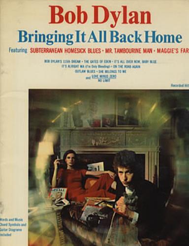 Bob Dylan Bringing It All Back Home book UK DYLBKBR317607