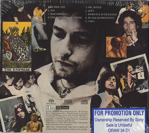 Bob Dylan Desire CD album (CDLP) US DYLCDDE435313