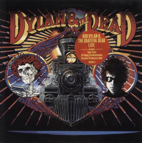 Bob Dylan Dylan & The Dead - Stickered sleeve vinyl LP album (LP record) UK DYLLPDY685267