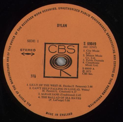 Bob Dylan Dylan vinyl LP album (LP record) UK DYLLPDY877518