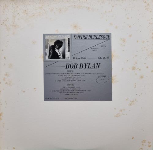 Bob Dylan Empire Burlesque vinyl LP album (LP record) Japanese DYLLPEM233109