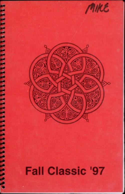 Bob Dylan Fall '97 Itinerary US DYLITFA526632