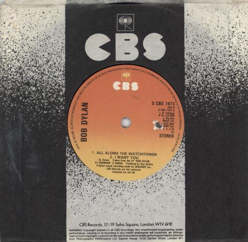 Bob Dylan Forever Young 7" vinyl single (7 inch record / 45) UK DYL07FO775372