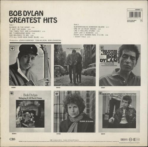 Bob Dylan Greatest Hits - Red Label vinyl LP album (LP record) UK DYLLPGR869438