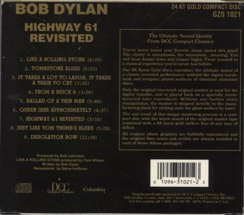 Bob Dylan Highway 61 Revisited + Slipcase CD album (CDLP) US DYLCDHI04121
