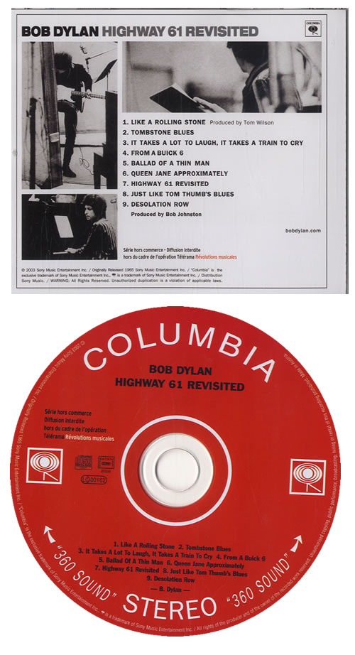 Bob Dylan Highway 61 Revisited CD album (CDLP) French DYLCDHI567131