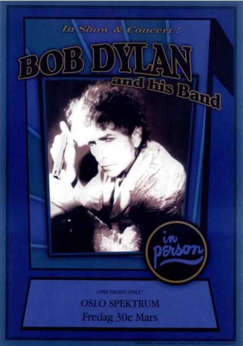 Bob Dylan In Show And Concert! - Oslo poster Norwegian DYLPOIN445957