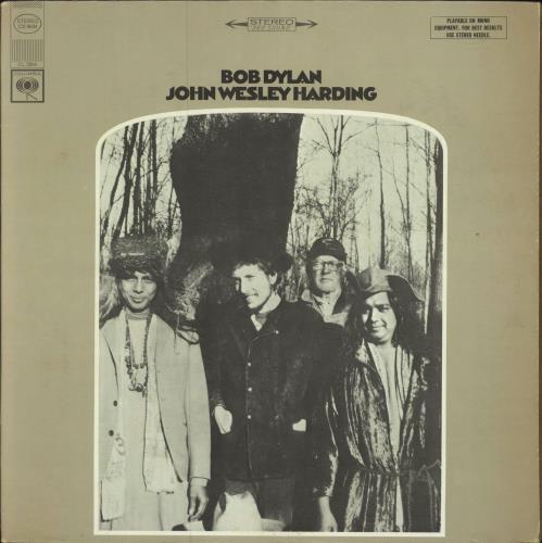 Bob Dylan John Wesley Harding vinyl LP album (LP record) Canadian DYLLPJO786575