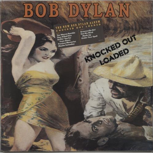 Bob Dylan Knocked Out Loaded - stickered shrink vinyl LP album (LP record) US DYLLPKN670717