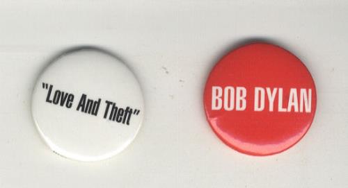 Bob Dylan Love And Theft badge US DYLBGLO442963