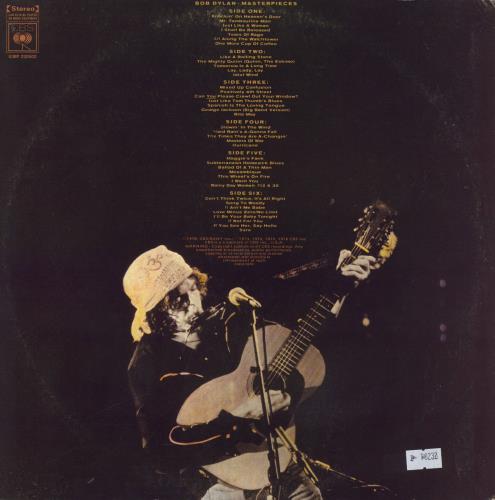 Bob Dylan Masterpieces - VG 3-LP vinyl record set (Triple LP Album) Australian DYL3LMA831380