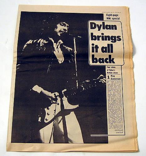 Bob Dylan Melody Maker magazine UK DYLMAME387990