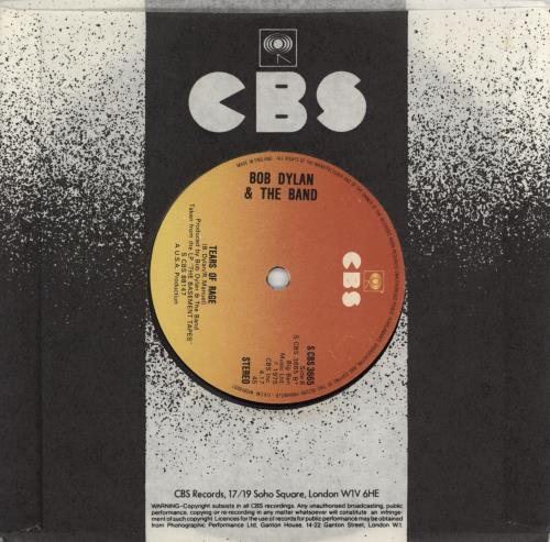 Bob Dylan Million Dollar Bash 7" vinyl single (7 inch record / 45) UK DYL07MI775374