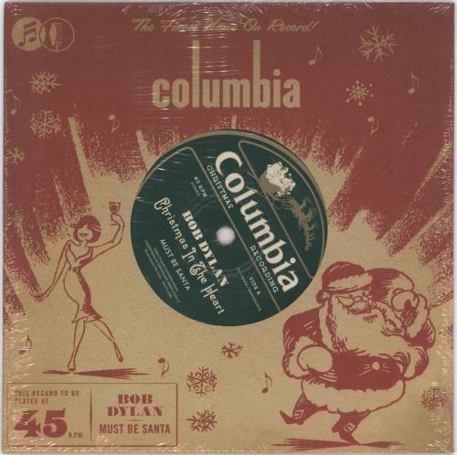 Bob Dylan Must Be Santa 7" vinyl single (7 inch record / 45) US DYL07MU774815